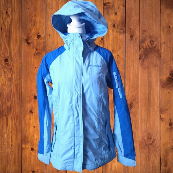 Columbia Interchange Women's Small Omni-Tech Hooded Jacket SHELL ONLY - Picture 1 of 10